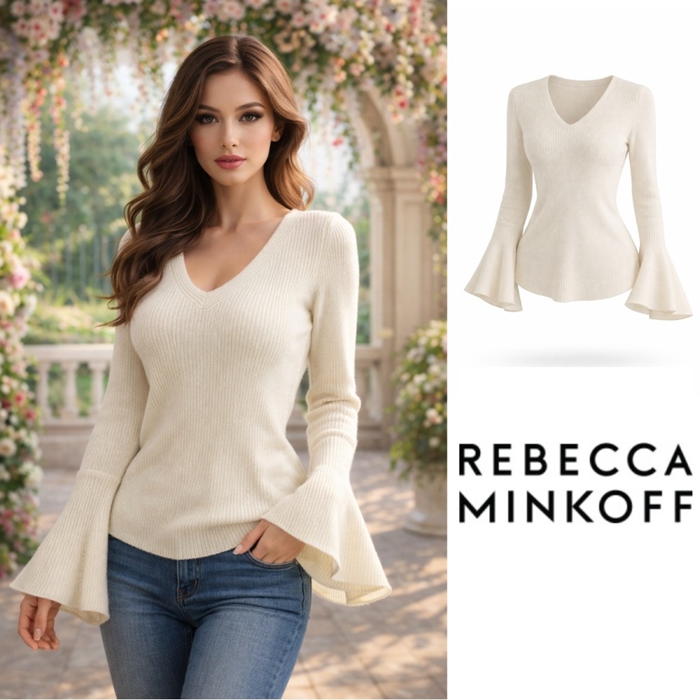 Rebecca Minkoff Stevie Bell Sleeve Cashmere Sweater